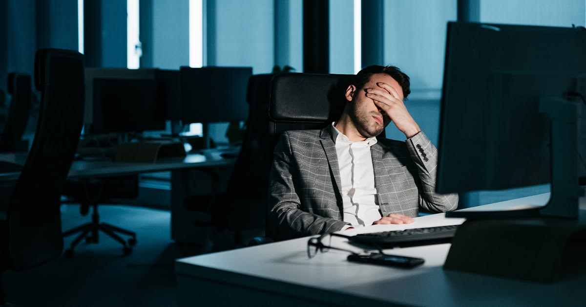 Calm abstract horizon suggesting reset